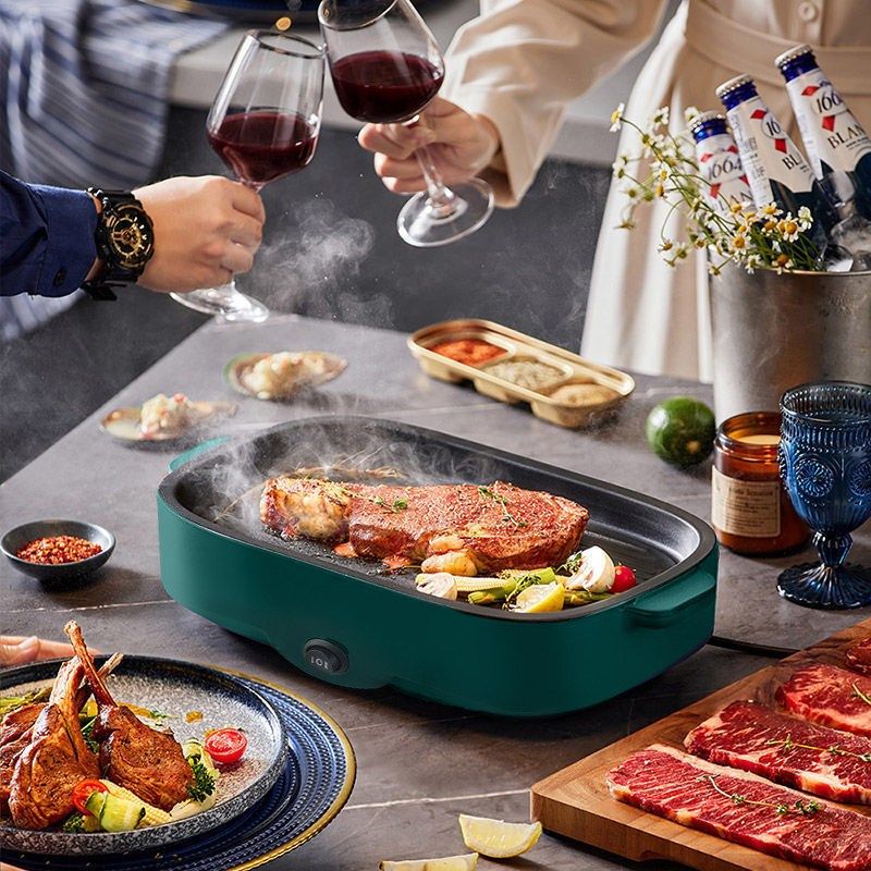 精选电烤盘无烟商用韩式烧烤炉多功能不粘锅家用一次性烤肉外卖电,厨房电器,多功能料理锅/盘,淘宝优惠券,粉丝福利购,淘宝优惠卷