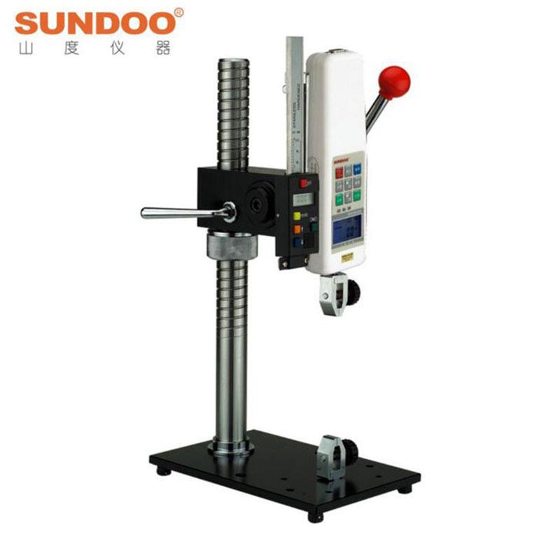 /温州SPJ-B手压机架带标尺配推拉力计使用压力测试架