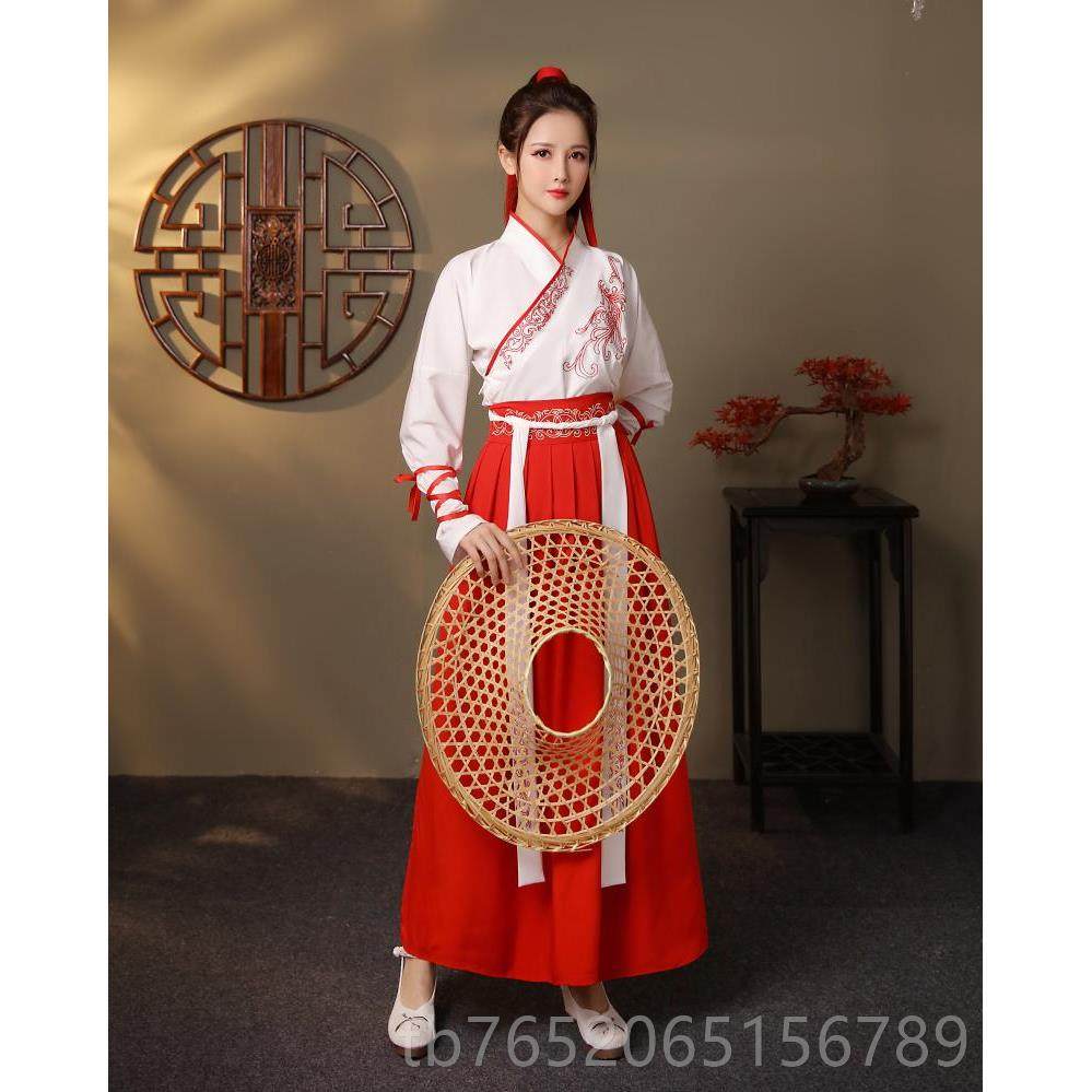 正品武蹈服侠风汉服女中风国女侠古装古风骁的演出侠客雪龙吟古典