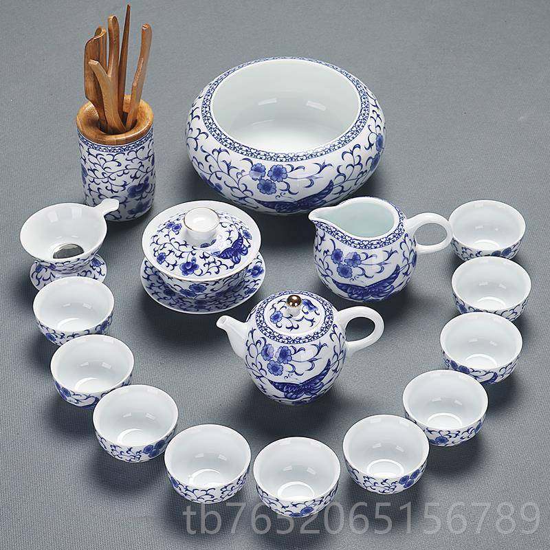 正品家用白瓷茶杯手023新款工描瓷金壶盖碗整套青花功夫2陶瓷茶具,餐饮具,功夫茶具,淘宝优惠券,粉丝福利购,淘宝优惠卷