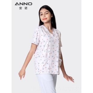 正品安诺洗手服男印花宠刷物医生工护士作制服手衣女款 小护士