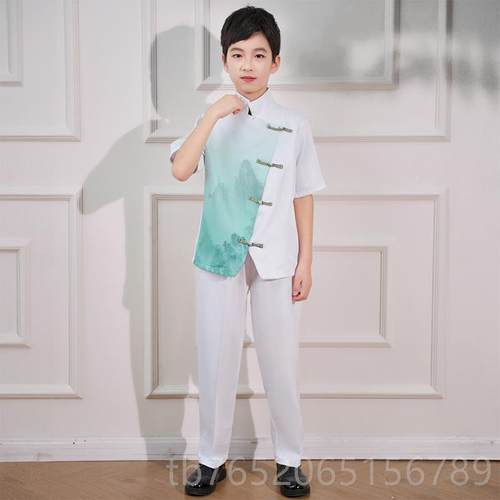 正品元旦儿童大舞合服出服男女童演蹈诗歌中小学唱生比赛国风表演