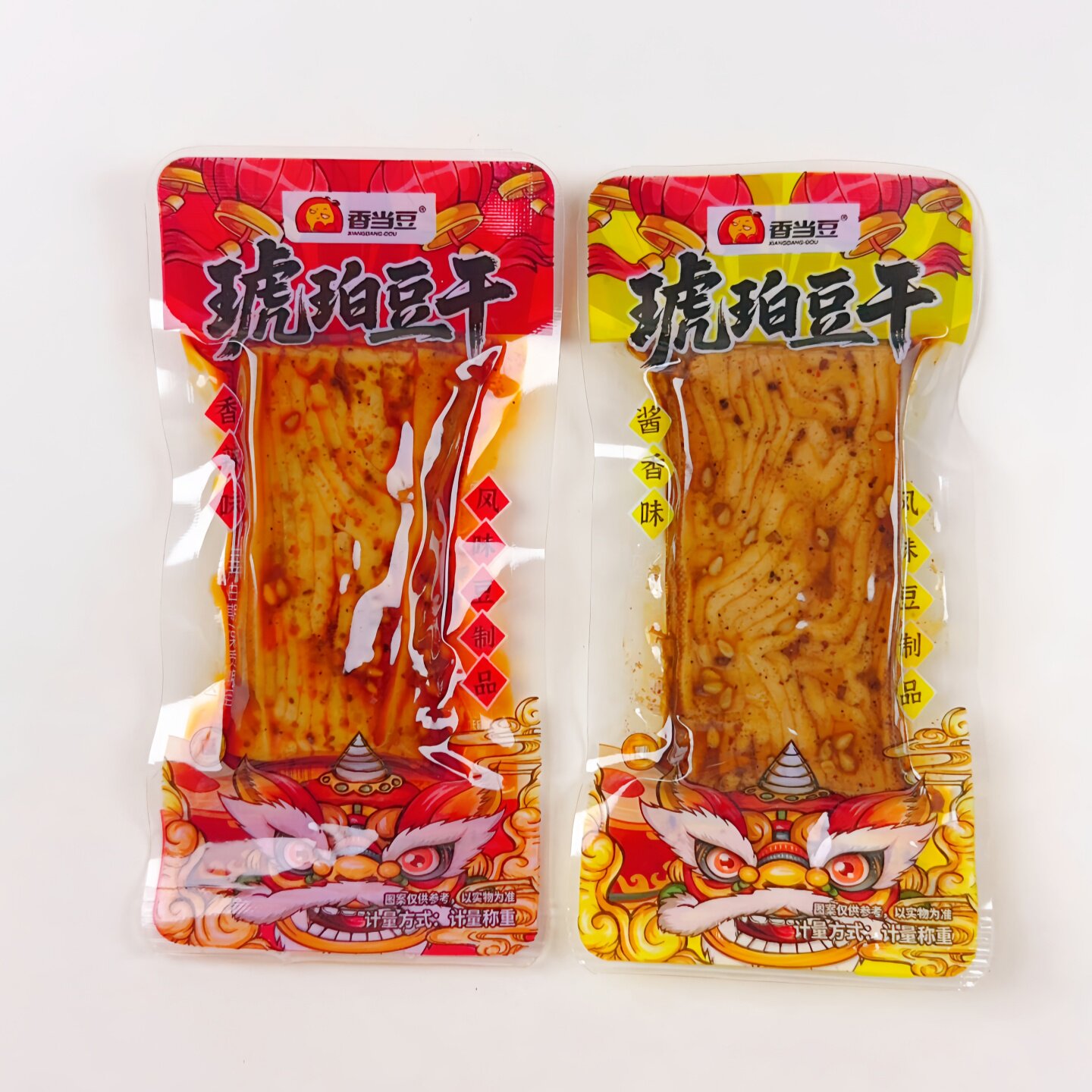 香当豆琥珀豆干酱香香辣豆腐干即食休闲零食辣味豆制品袋装小包装