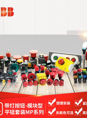 ABB MP1复位型平钮套装(带灯)MP1-42C-01;10060155