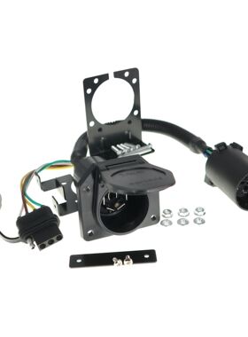 美式4针+7针拖车线束 配原车拖车7针接头  总长36inch 55664