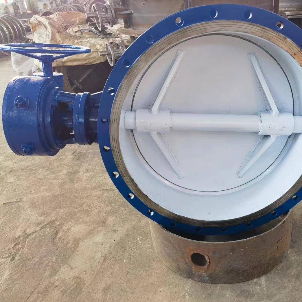 D642X-16气动双法兰软密封蝶阀污水气动开关阀门防爆切断阀100