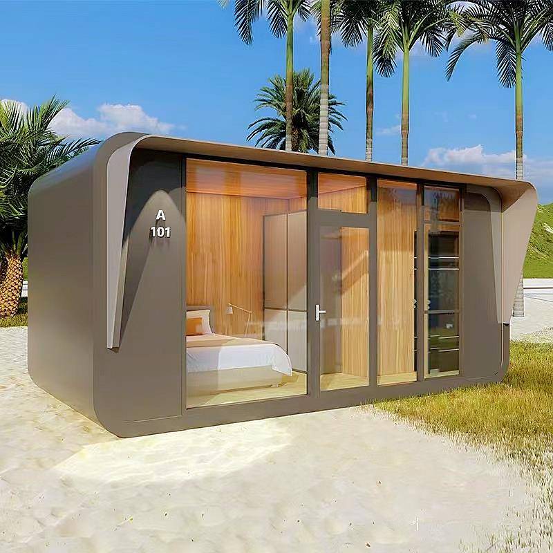 钢结构岗亭可移动小区门卫值班室岩棉保温抗震厂家现货供应