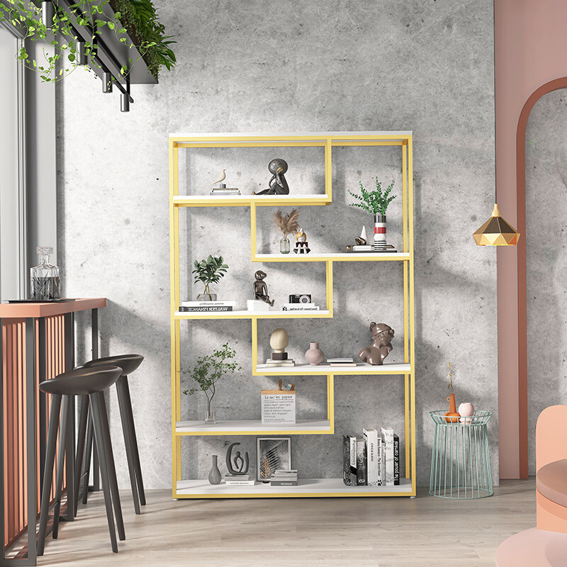 铁艺书架玄关隔断置物架展示架陈列架创意货架子多功能自由组合
