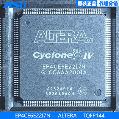 EP4CE6E22I7N   ALTERA   TQFP144  FPGA - 现场可编程门阵列