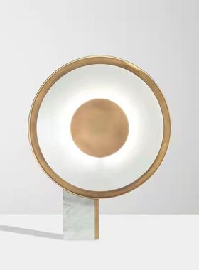 北欧简约大理石台灯设计师创意样板间酒店床头灯轻奢装饰台灯现代