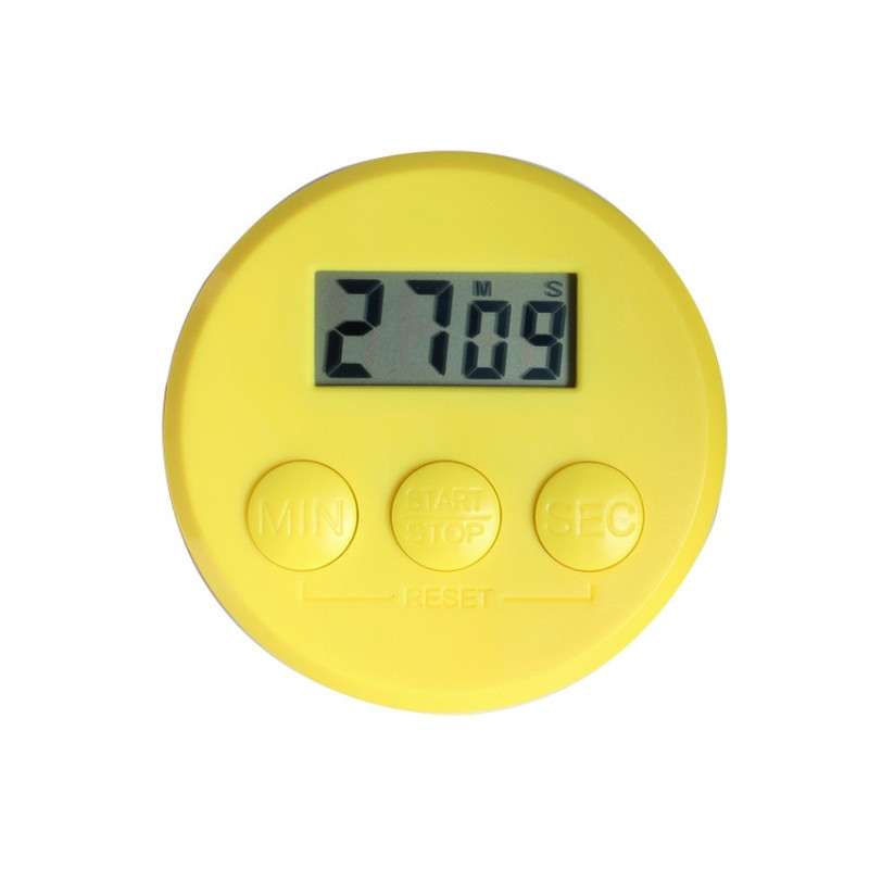 新款家居冰箱贴99分59秒厨房计时器圆形电子数字倒数定时器带磁铁