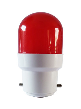 T26球泡灯LED黄光黄色灯泡全塑B22E27螺口AC220V装饰2W灯泡红蓝绿