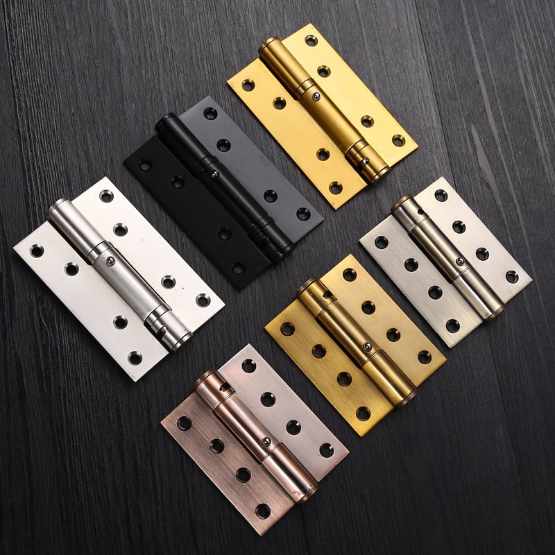 自动闭门器合页不锈钢平开子母弹簧液压隐形闭门缓冲定位合页五金