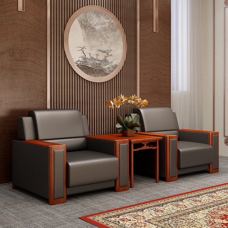 会议沙发贵宾接待商务会客洽谈简约现代办公室单人位酒店商务沙发