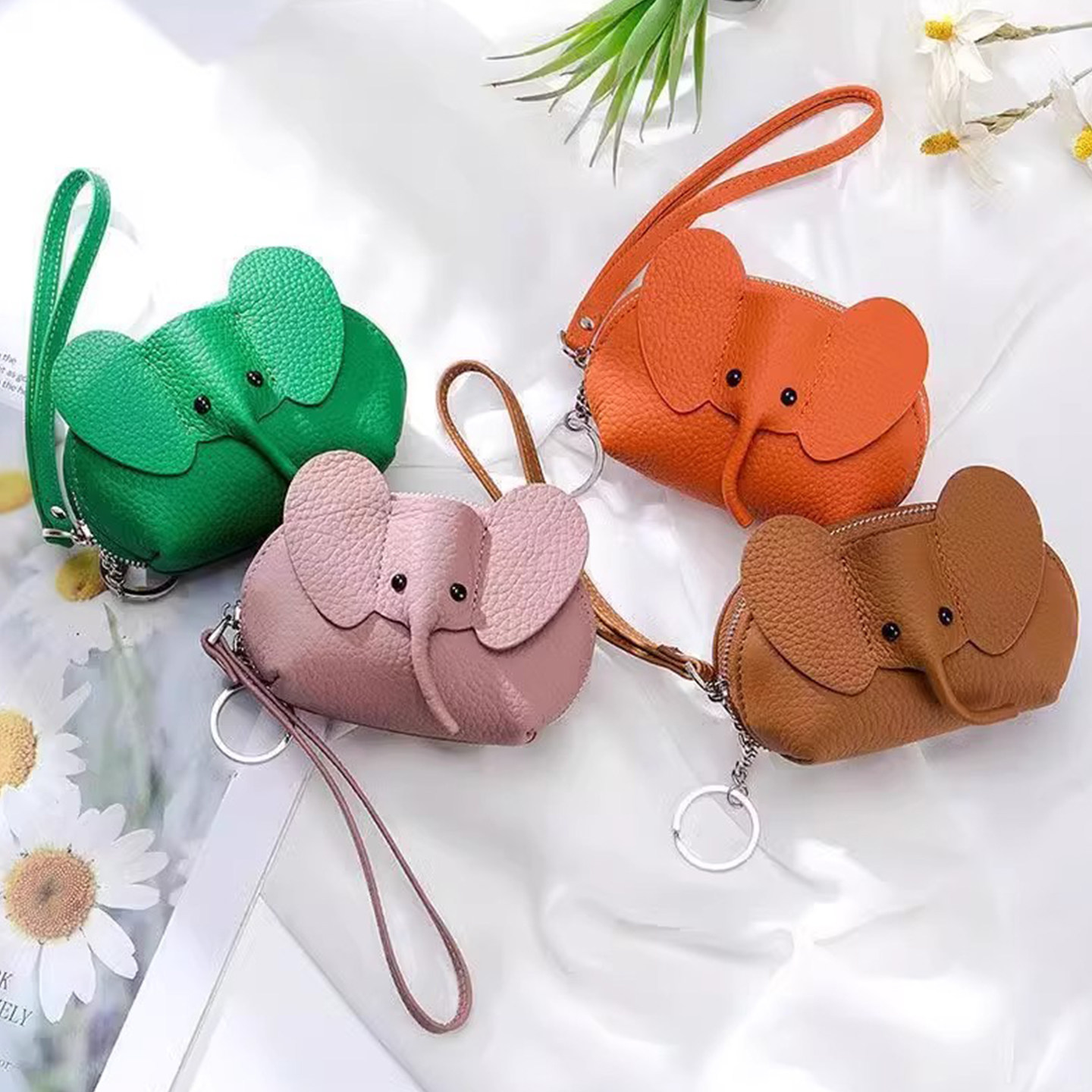 创意可爱小象零钱包女钥匙包卡包真皮质感小巧迷你手拿口红收纳包,箱包皮具/热销女包/男包,钱包,淘宝优惠券,粉丝福利购,淘宝优惠卷