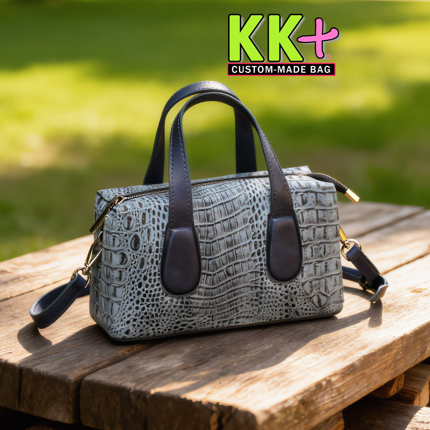 2026新款头层牛皮鳄鱼纹手提包单肩斜挎女包真皮简约保龄球包潮流
