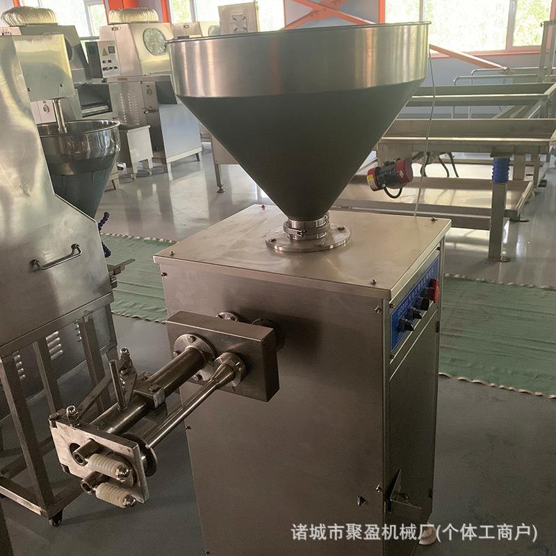 香肠气动定量灌肠机火腿肠灌肠打卡一体机淀粉肠打铝丝卡扣机器