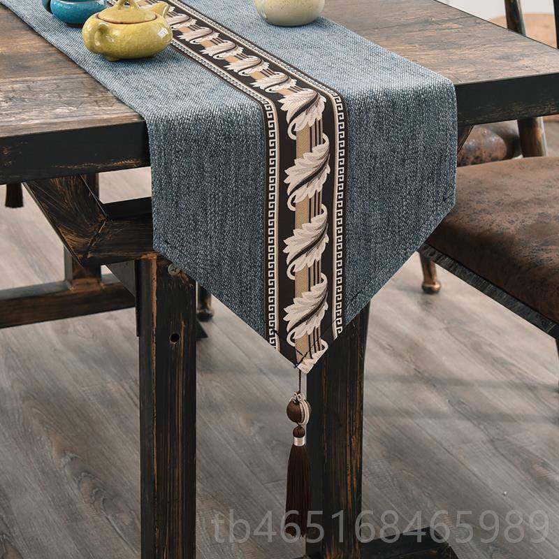 高档棉麻现代简约茶新中定式防旗滑桌客厅餐桌电视柜盖布几布艺旗,居家布艺,桌旗,淘宝优惠券,粉丝福利购,淘宝优惠卷
