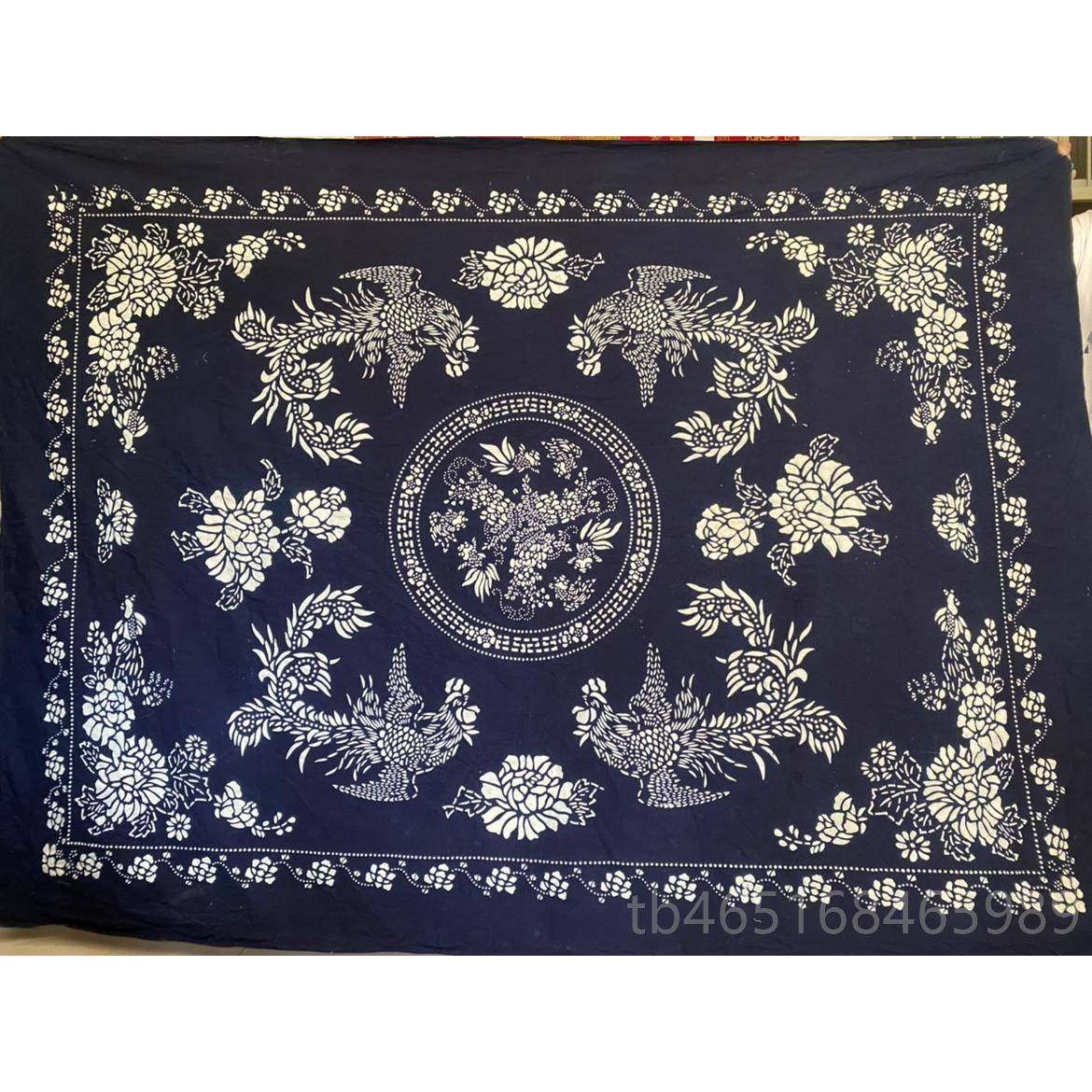 高档乌镇蓝印花桌布工蜡染布面印花复古台布农家乐茶双馆中式餐手,居家布艺,桌布,淘宝优惠券,粉丝福利购,淘宝优惠卷