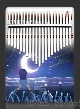 高档21音卡林巴i亲乐手指琴钢拇指琴初学者网红器学生礼物彩色kal