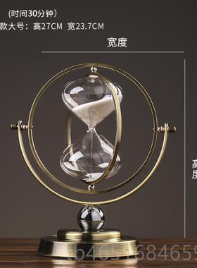 高档北摆欧创意金属沙漏公轻奢欧式件办室书架房电视柜酒柜软装饰