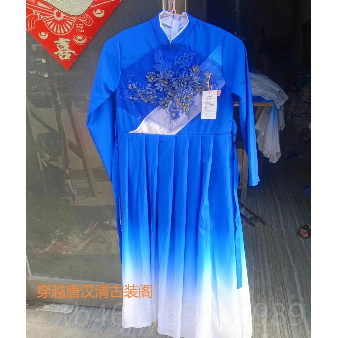 高档童合唱诗歌朗诵服表演服服中小生大学合儿唱红歌中国风男女演