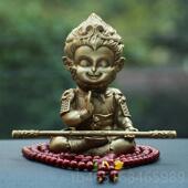 高档纯铜孙悟空汽车摆件佛车像中控台内品款 新车礼新物高饰档 男士