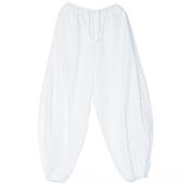 武术训练 高太端白灯笼裤 高档感恩极2024早秋新款 纯棉色女士极太裤