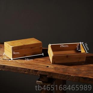 高档抽屉首饰盒盒核桃印盒章收纳生日礼物礼品盒空盒子木包式装盒