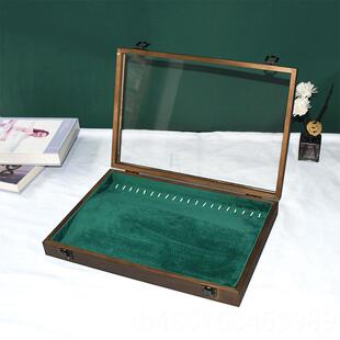 高档桃色防尘首包饰收纳耳钉耳环戒指托盘手链手镯胡装盒盒项链展