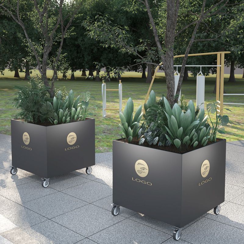 户外花箱轮子可移动平板