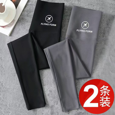 秋季鲨鱼裤女外穿高腰收腹磨毛芭比裤2025爆款提臀显瘦瑜伽打底裤
