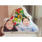 高档制ins大头照片爱定脑袋头部风抱枕娃娃抠图定做家居礼物送可