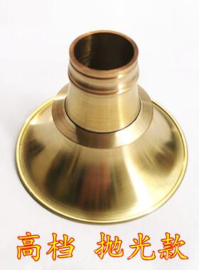 高档民间定铜唢呐纯碗 手工小唢呐黄乐器铜老式碗口10cmD调小喇叭