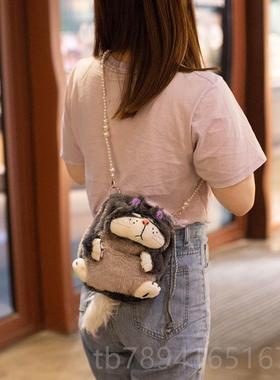 高档可爱Luci玩fr路西法猫公仔毛绒具抱枕咪玩偶生猫日礼物e情人