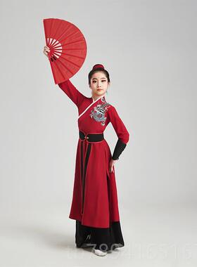 高档雪龙吟舞蹈考演出服儿童男女表同款少儿艺国级演服古风中风霍