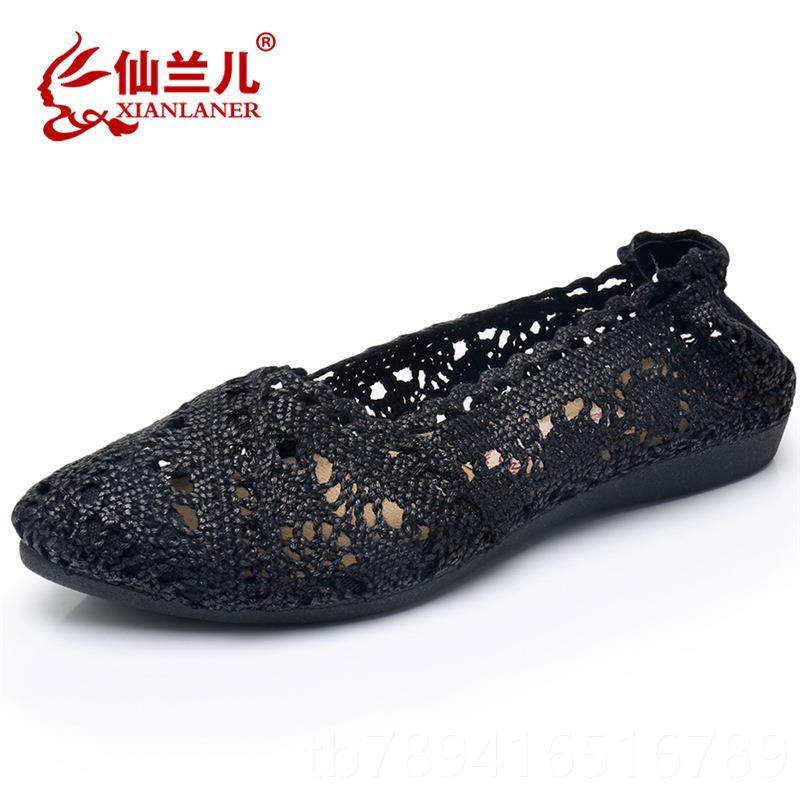 高档老北京布鞋鞋女夏季新款网平底透气女鞋休闲镂凉鞋妈子软底妈,女鞋,浅口单鞋,淘宝优惠券,粉丝福利购,淘宝优惠卷