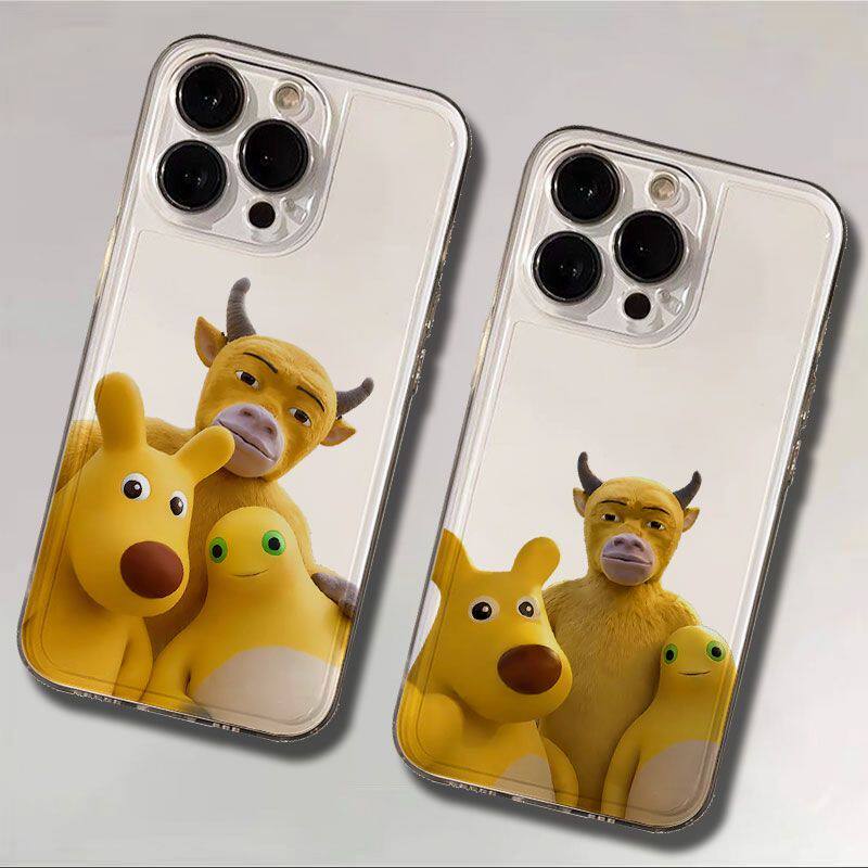 适用iPhone13苹果15p12创意透明18ProMax软14PLUS高级感手机壳自拍外卖袋鼠奶蛙趣味适用小米17ULTRA/OPPOA6S