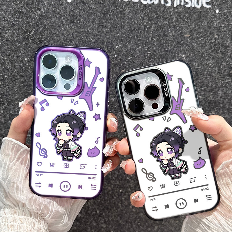15ProMax适用14吉他鬼灭之刃蝴蝶忍iPhone17pm卡通荣耀POWER2手机壳硬16Plus彩银苹果13可爱VIVOIQOOZ11TURBO