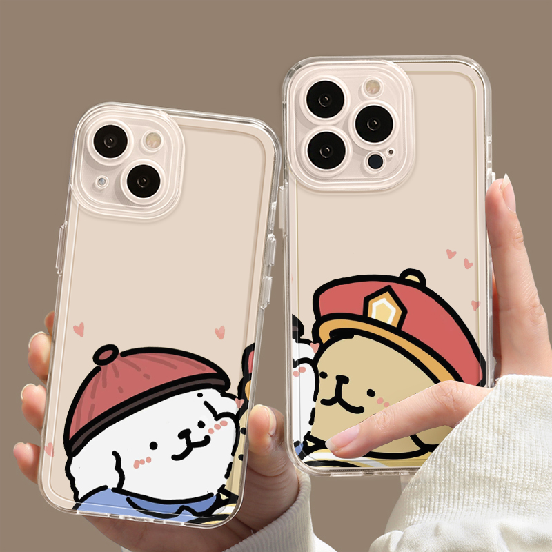 小米14Ultra适用13皇帝小狗情侣16ProMax透明软苹果12卡通iPhone15plus手机壳华为畅享70可爱真我gt7proins风