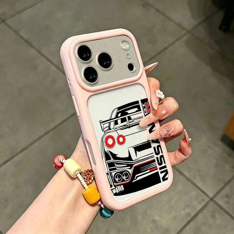 适用iPhone12苹果14大视窗硬创意15PLUS适用OPPORENO16手机壳13ProMax星空壳适用小米17半身车子个性适用x200