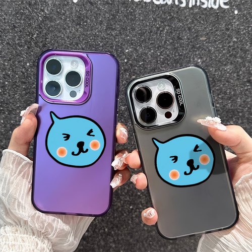 15plus彩银iPhone13适用12高级感一加ACE5Ultra小众14ProMax可爱腮红酷儿苹果16e手机壳硬华为Pura70ins风x90