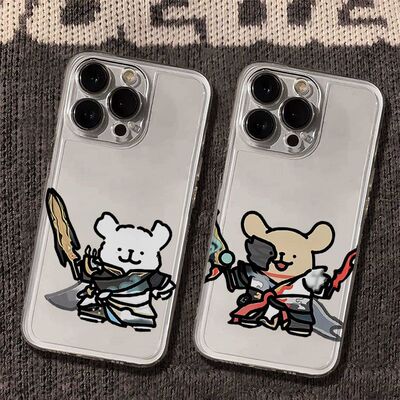 可爱iPhone14苹果12创意16e透明创意软小米17ULTRA适用15PLUS手机壳卡通13ProMax李信线条小狗OPPOFINDX9SPRO