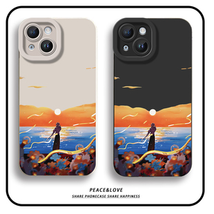 iPhone14小众荣耀x80i苹果13创意小米17ULTRA软OPPORENO16适用15PLUS瞳眼12ProMaxins风手机壳向阳而生华晨宇