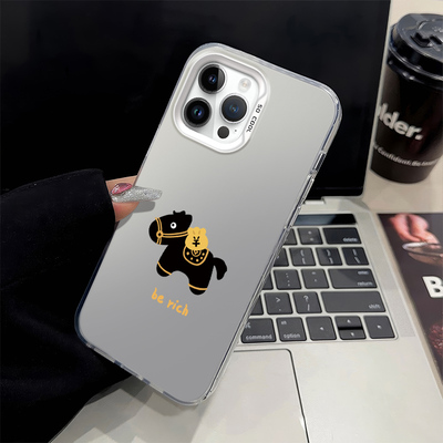 苹果13ProMax新款berich小马手机壳硬款iPhone小众适用创意高级感