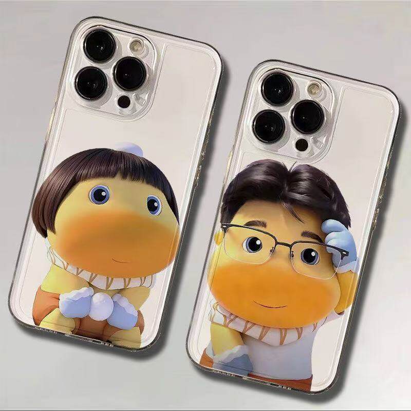 华为MATE80可爱iPhone14苹果17创意OPPORENO15C透明13ProMax创意软OPPOK12适用16PLUS卡通手机壳假发噜噜情侣