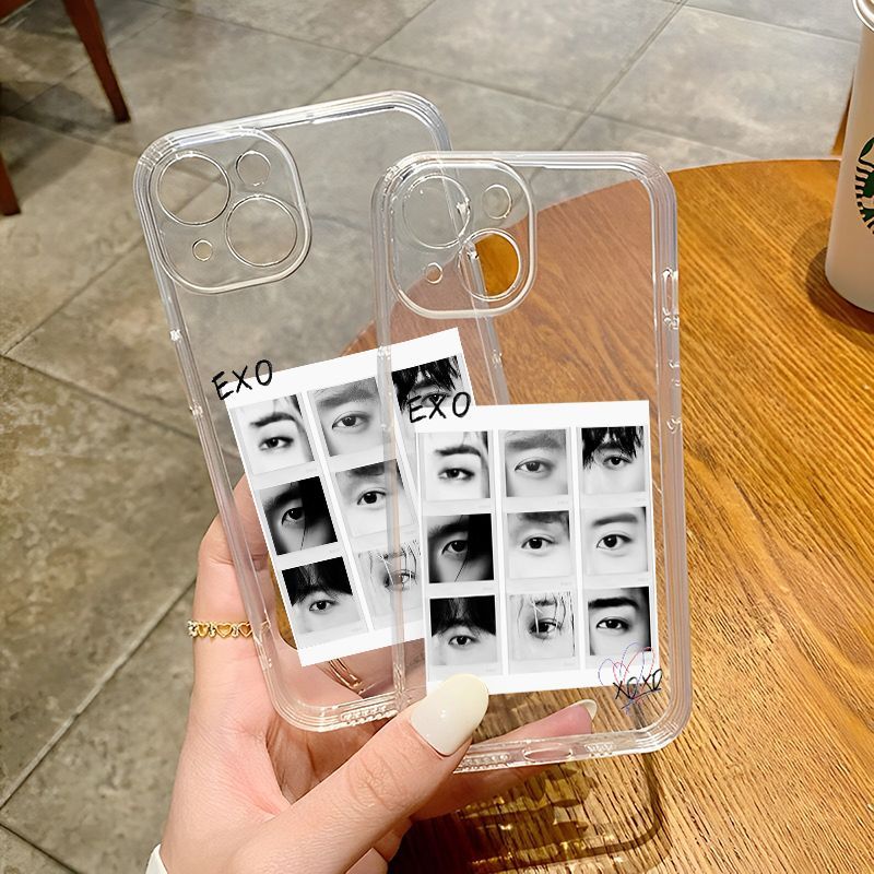 15ProMax拼接眼睛exo手机壳软iPhone14新款真我NEO8苹果13爱丽16plus周边iQOO12适用17透明红米TURBO5MAX创意