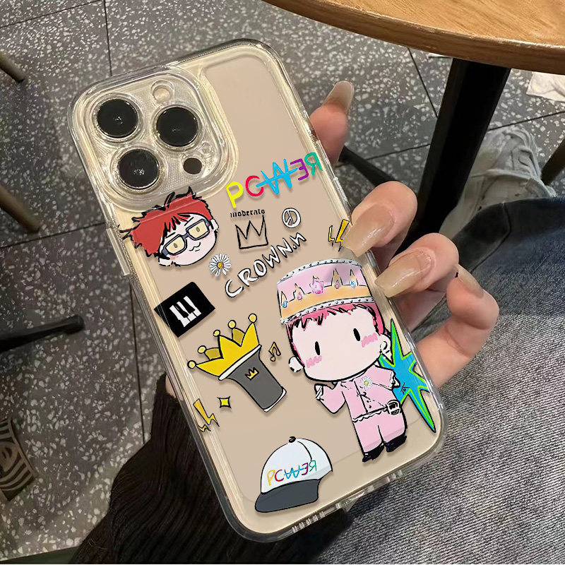 粉衣Q版权志龙iPhone12卡通Nova14苹果13ProMax创意小米CIVI4PRO手机壳15PLUS透明软适用16周边红米TURBO4PRO