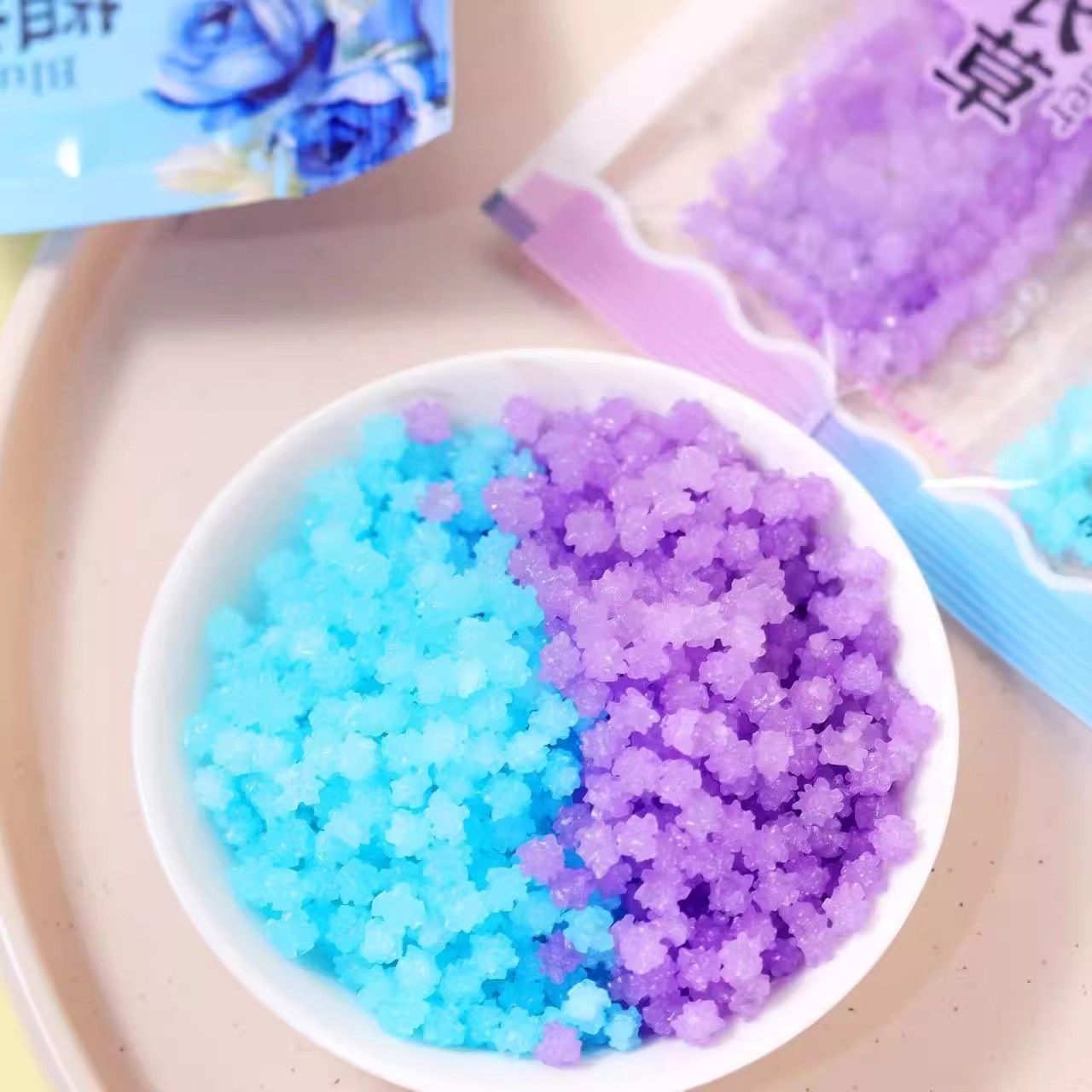 花香糖新款星星糖学生儿童休闲糖果薰衣草批发高颜值混合口味