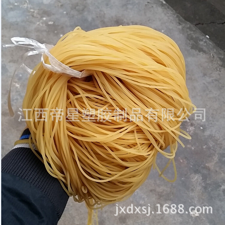 厂家供应素色2毫米实心乳胶线乳胶丝2mm绑筋皮筋组配件每公斤